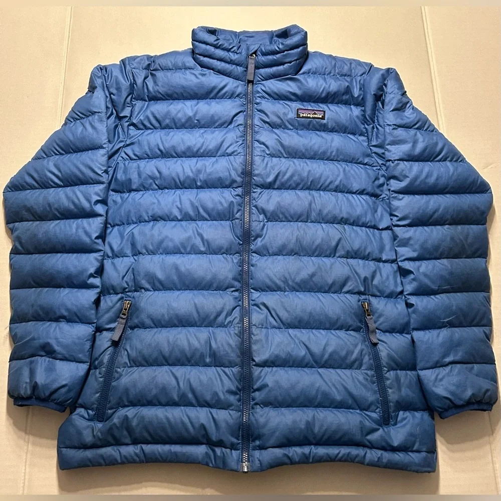 Boys Patagonia Better Sweater Down Jacket Blue Size 14 XL